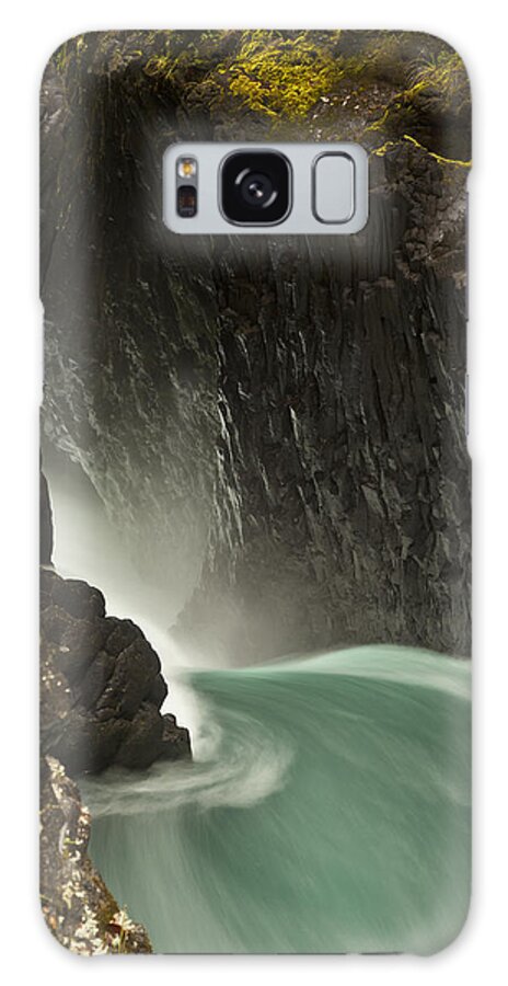 00479599 Galaxy Case featuring the photograph Tree Trunk Gorge In Turangi #1 by Colin Monteath