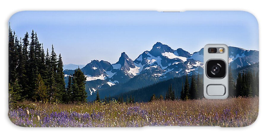 Cascade Galaxy Case featuring the photograph Wildflowers in the Cascades #1 by Ronald Lutz