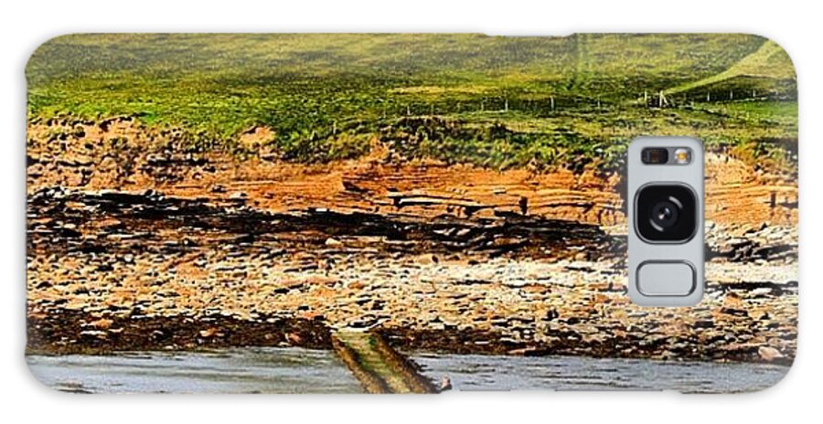 Orkney Galaxy Case featuring the photograph #orkney's #landscape #2 by Luisa Azzolini