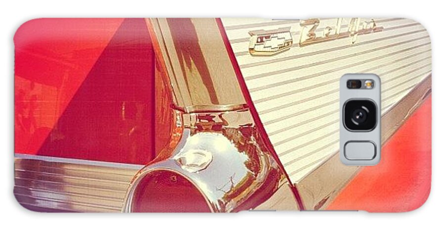  Galaxy Case featuring the photograph 57 Chevy Bel Air In Verona, Instagram'd by Ronin P