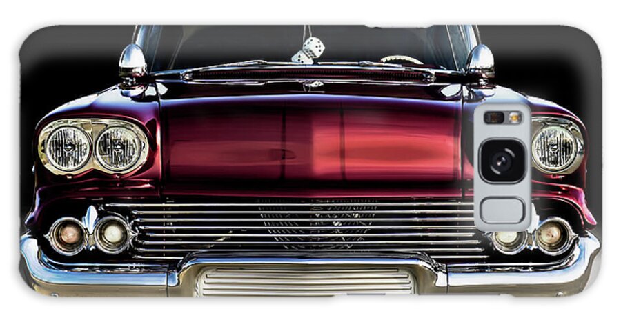 Red Galaxy Case featuring the digital art '58 Impala Custom #58 by Douglas Pittman