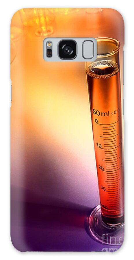 Cylinder Galaxy Case featuring the photograph Laboratory Equipment in Science Research Lab #6 by Science Research Lab