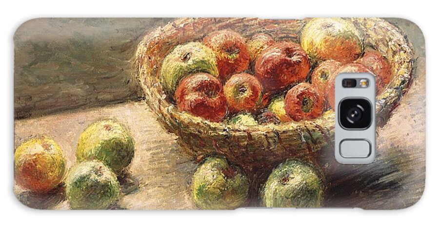 A Galaxy Case featuring the painting A Bowl of Apples by Claude Monet