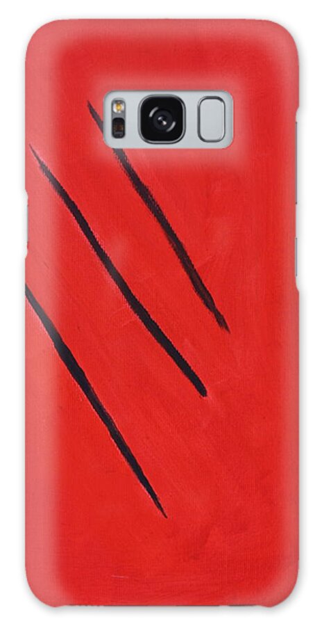 Abstract Galaxy Case featuring the painting Abstract 9 by Roger Cummiskey