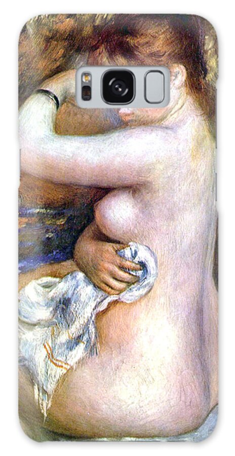 Nude Galaxy Case featuring the painting After bath by Sumit Mehndiratta