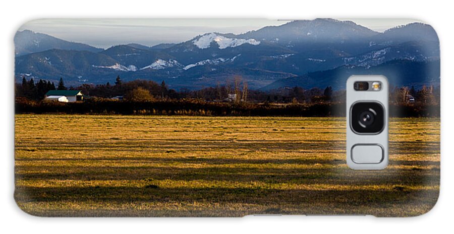 Farm Galaxy Case featuring the photograph Afternoon Shadows Across a Rogue Valley Farm by Mick Anderson