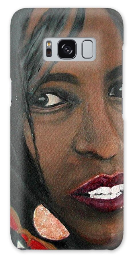 Africa Galaxy Case featuring the painting Alem E. W. by Anna Ruzsan