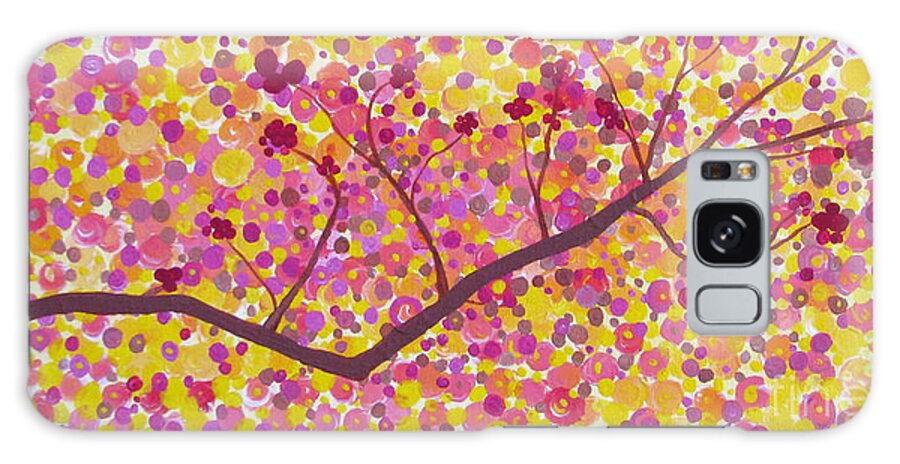 Autumn Galaxy Case featuring the painting An Autumn Moment by Stacey Zimmerman