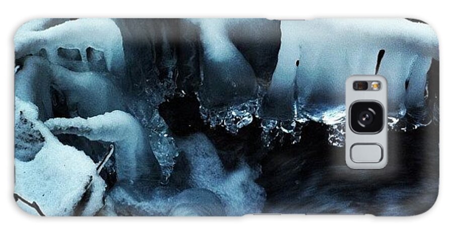  Galaxy Case featuring the photograph Another Pic Of The Ice On The Creek by Linz Posey