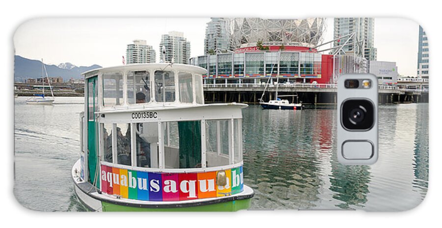 Aquabus Galaxy Case featuring the photograph AQUABUS TELUS world of science false creek vancouver bc canada by Andy Smy
