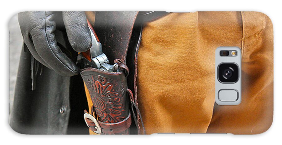 Gunfighter Photo Galaxy Case featuring the photograph At the Ready by Bill Owen