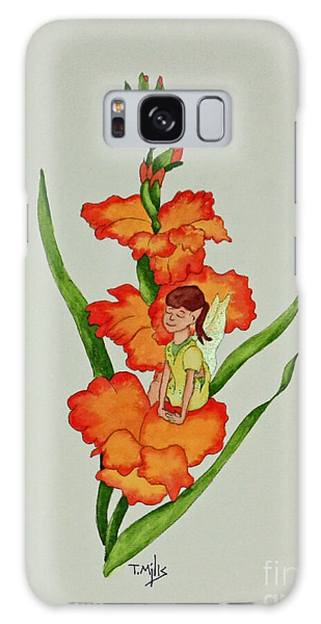 January Galaxy Case featuring the painting August by Terri Mills