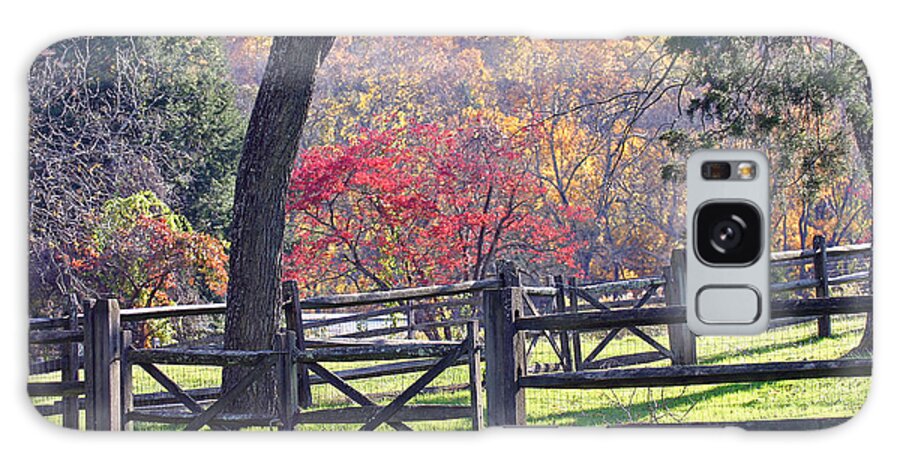 Autumn Galaxy Case featuring the photograph Autumn Fences by David Rucker
