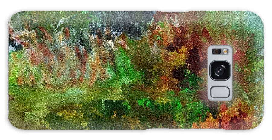 Landscape Galaxy Case featuring the digital art Autumn Woods 122711 by David Lane