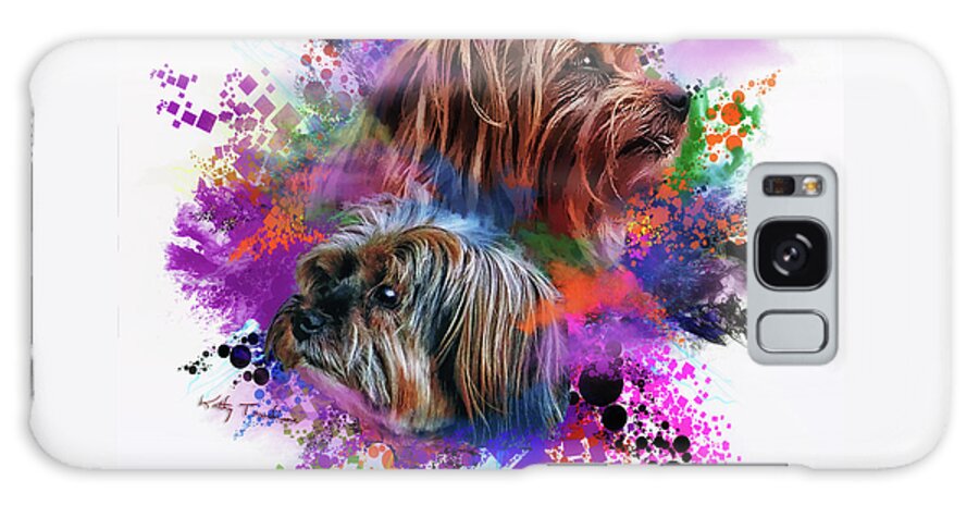 Dog Galaxy S8 Case featuring the digital art Birthday Boy Shel by Kathy Tarochione
