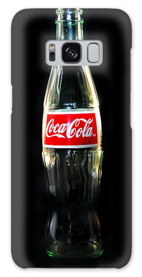 Bottle Galaxy Case featuring the photograph Black Coke by Skip Willits