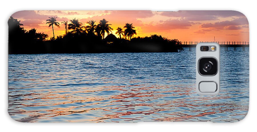 Blazing Galaxy Case featuring the photograph Blazing Skies in Islamorada by Michelle Constantine