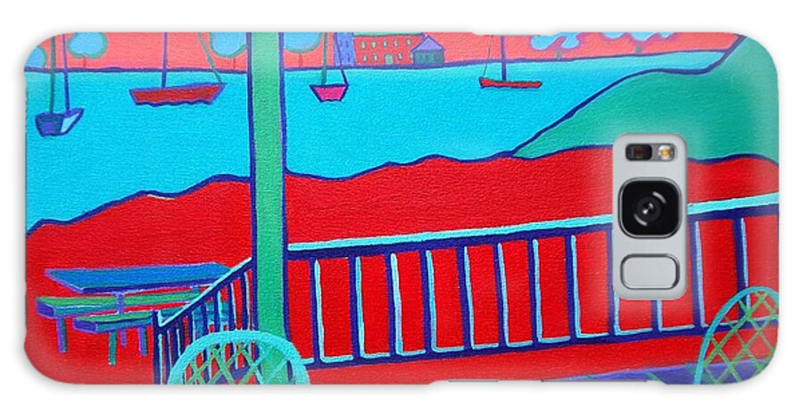 Landscape Galaxy Case featuring the painting Bliss Manchester-by-the-sea by Debra Bretton Robinson