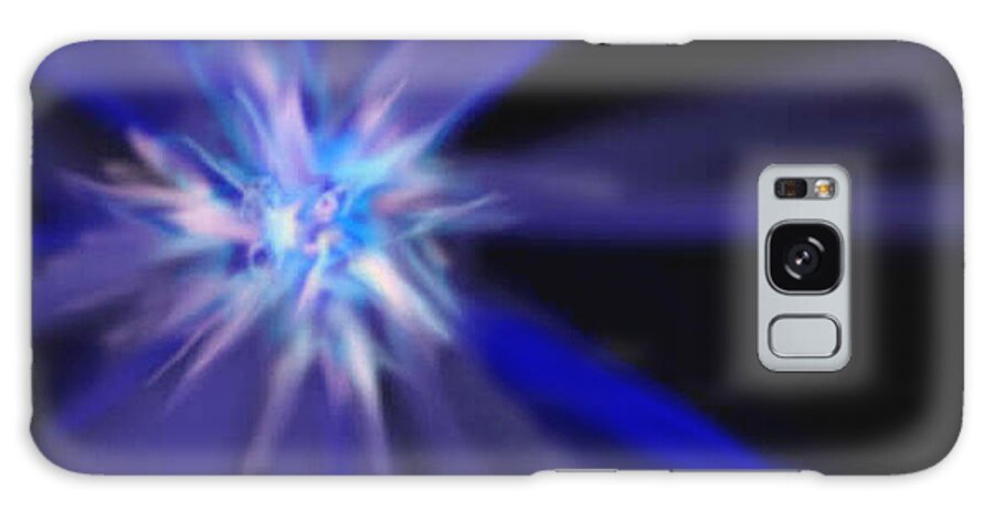 Blue Galaxy Case featuring the painting Blue Star by Diane Ellingham
