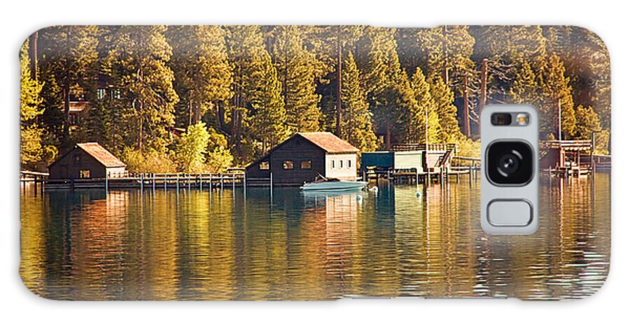 Lake Galaxy Case featuring the photograph Boat House by Randy Wehner