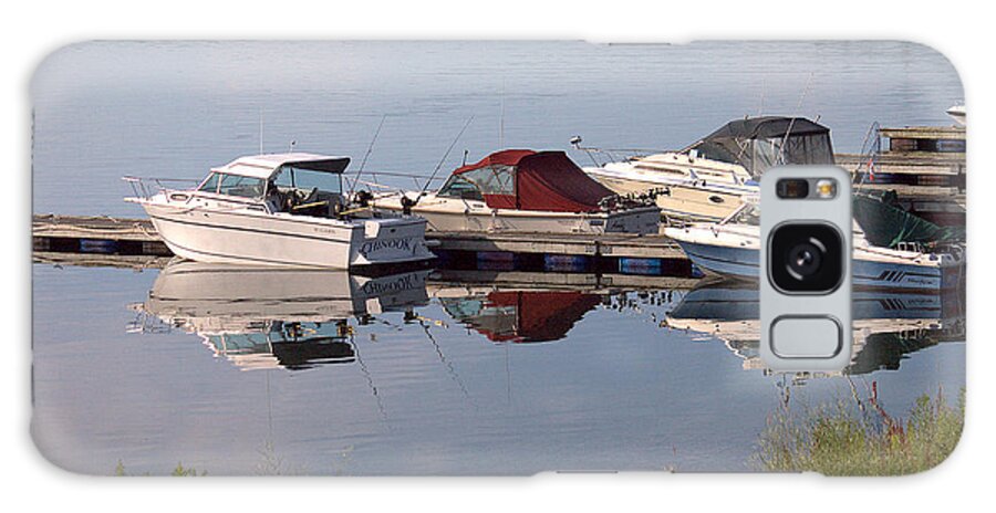 Photography Galaxy Case featuring the photograph Boats at the Marina by Jale Fancey