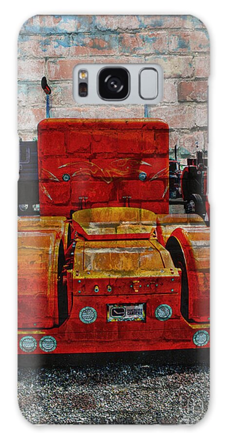 Trucks Galaxy Case featuring the photograph Brick Wall Semi by Randy Harris