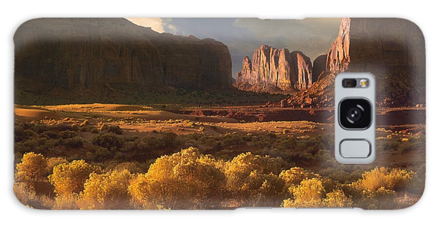 00175710 Galaxy Case featuring the photograph Camel Butte Rising Out Of Desert by Tim Fitzharris