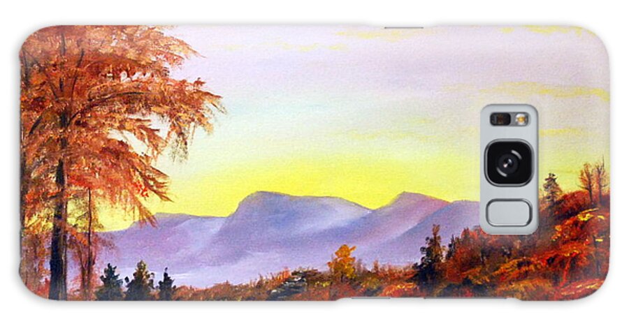 Landscape Galaxy Case featuring the painting Catskills by Phil Burton