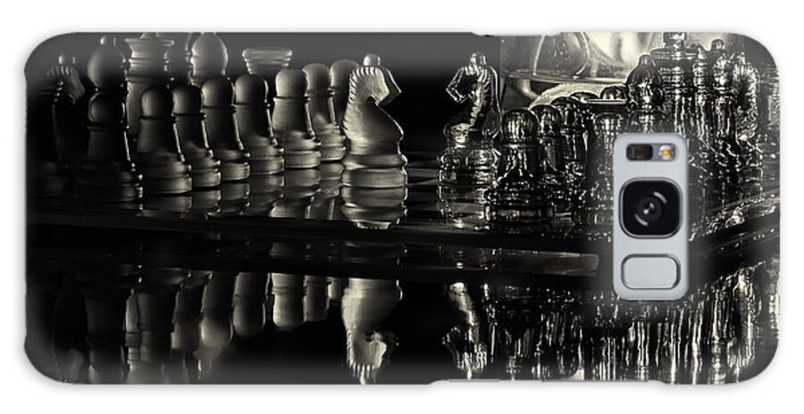 Hdr Galaxy S8 Case featuring the photograph Chess by Candlelight by Lori Coleman