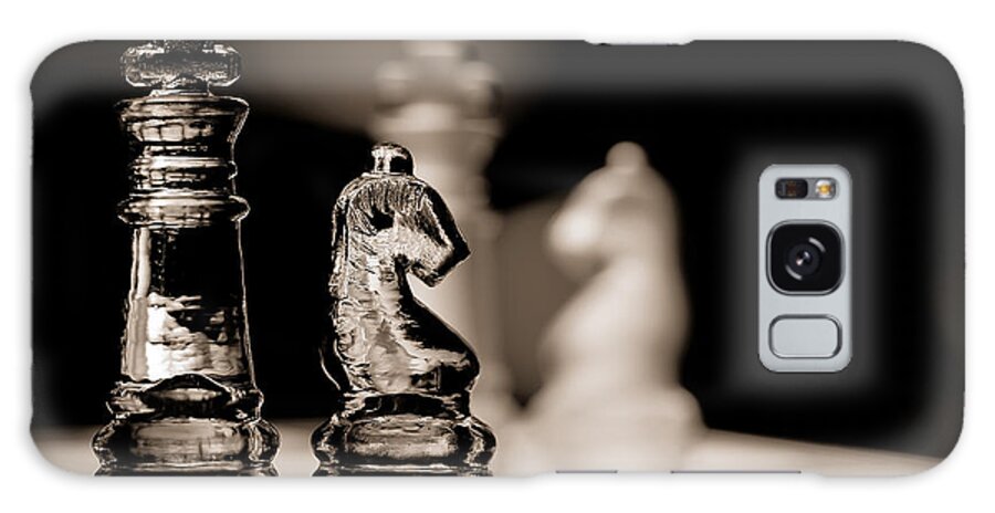 Board Galaxy S8 Case featuring the photograph Chess King and Knight by Lori Coleman