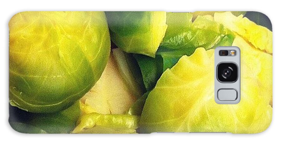Icatch Galaxy Case featuring the photograph #christmas #xmas #sprouts #sprout #food by Nicola Young