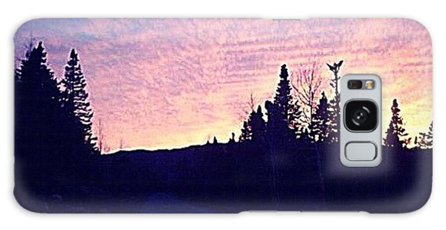 Beautiful Galaxy Case featuring the photograph Colorful Sky In Clarenville by Julia Norris