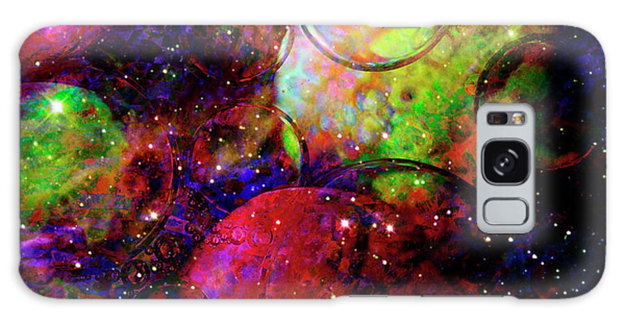 Planets Galaxy Case featuring the digital art Cosmic Confusion by Barbara Berney