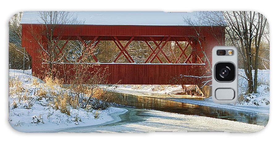 Bridge Galaxy Case featuring the photograph Covered Bridge by Eunice Gibb