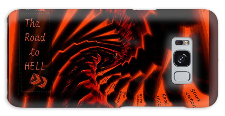 Enigma Galaxy Case featuring the digital art Decisions No. 4 by Paula Ayers