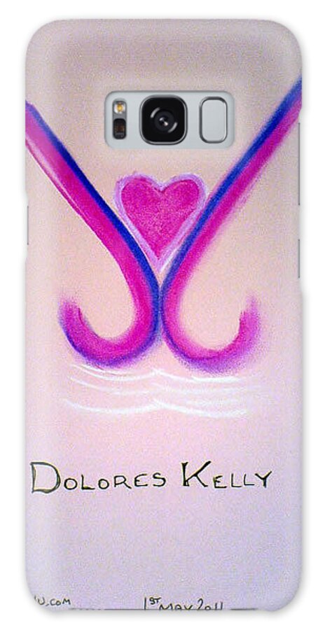 Ahonu Galaxy S8 Case featuring the painting Dolores Kelly by AHONU Aingeal Rose
