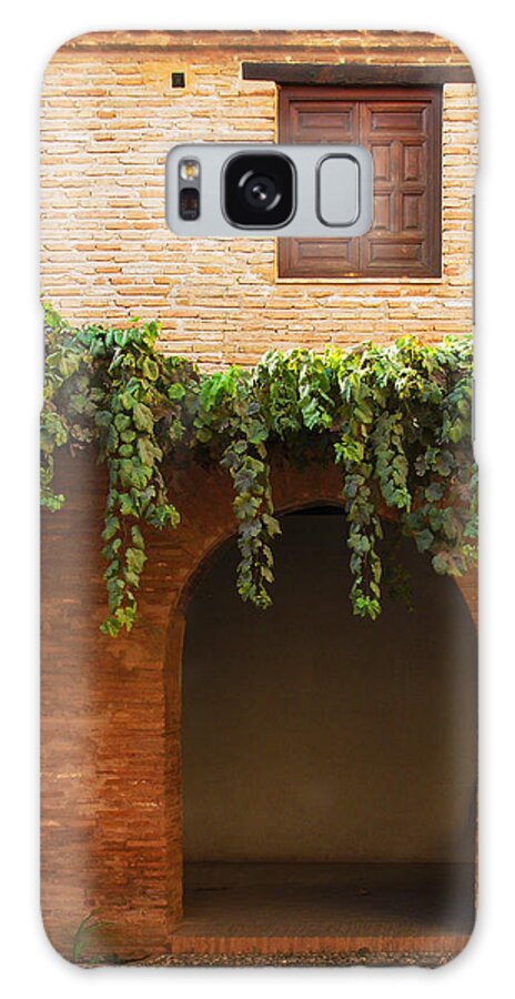 Doorway Galaxy S8 Case featuring the photograph Doorway Vines and Window in the Alhambra by Greg Matchick