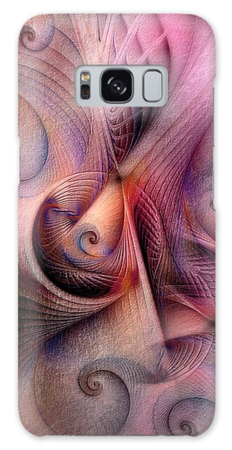Abstract Galaxy S8 Case featuring the digital art Early Influences by Casey Kotas