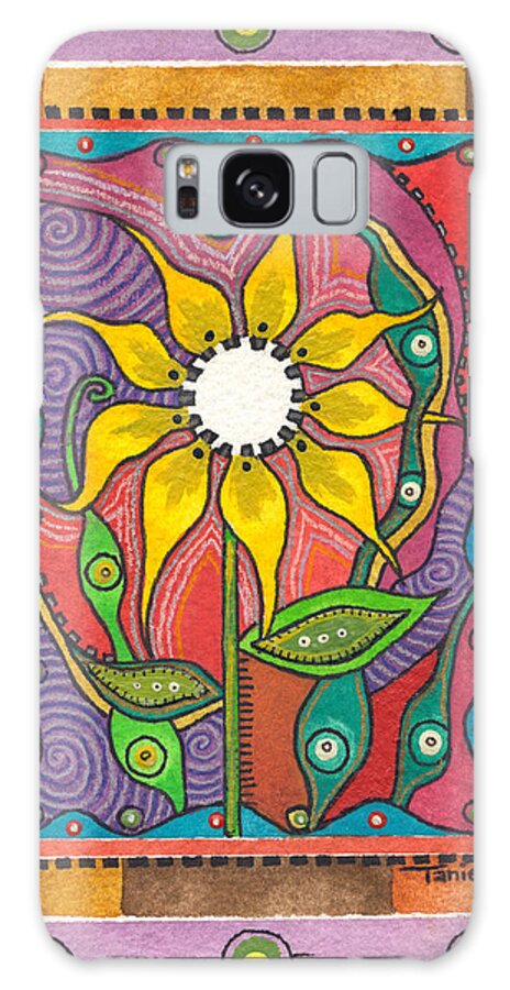 Floral Galaxy S8 Case featuring the painting Eternity by Tanielle Childers