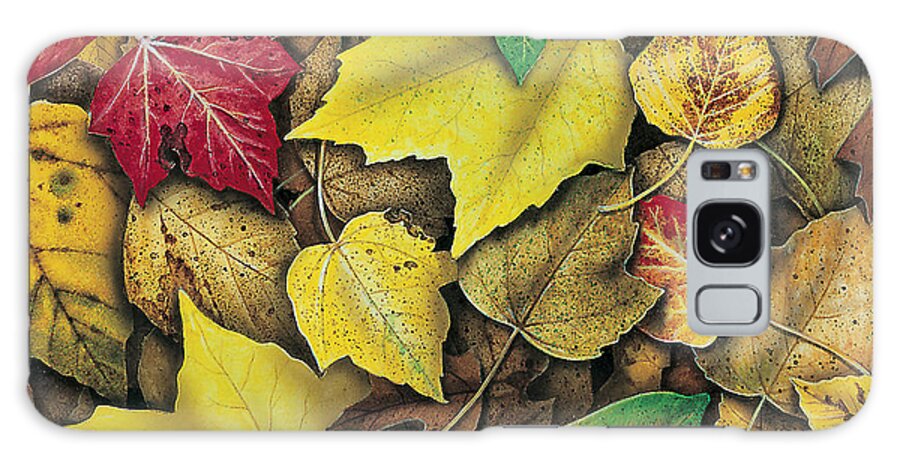 Jon Q Wright Galaxy Case featuring the painting Fall Leaf Study by JQ Licensing