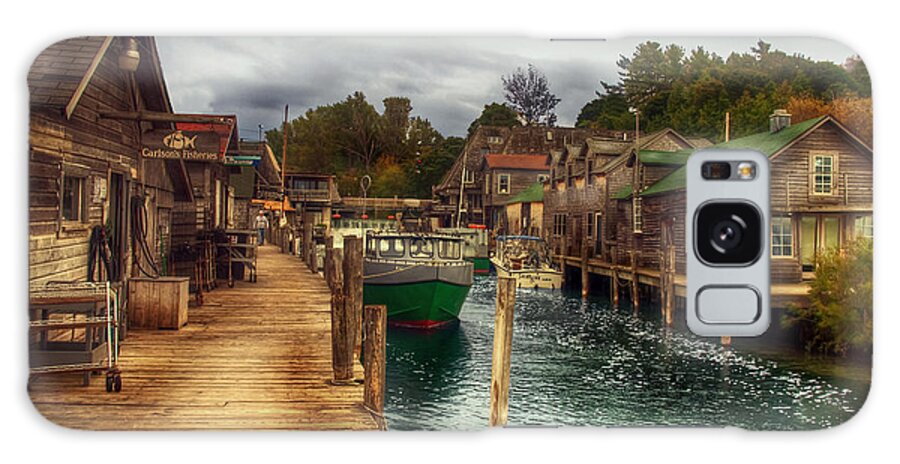 Dock Galaxy Case featuring the photograph Fish Town by Terry Doyle