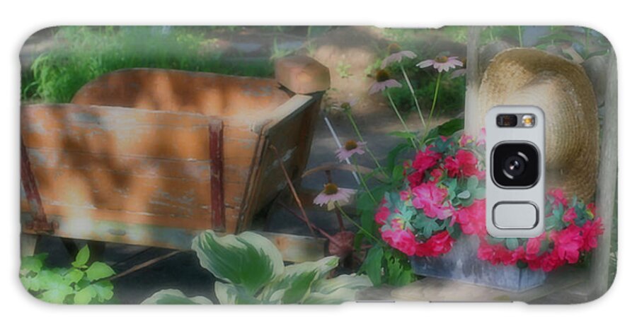Flower Galaxy Case featuring the photograph Flower Garden Serenity by Smilin Eyes Treasures