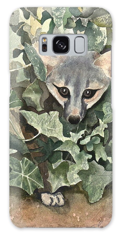Ivy Galaxy Case featuring the painting Fox 'n Ivy by Frank SantAgata