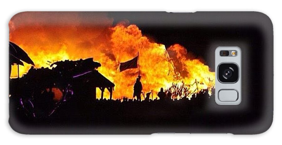 Burningman Galaxy Case featuring the photograph #gphotogram #burningman #2010 #iaff by James Crawshaw