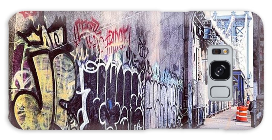 Summer Galaxy Case featuring the photograph Graffiti Bridge by Randy Lemoine