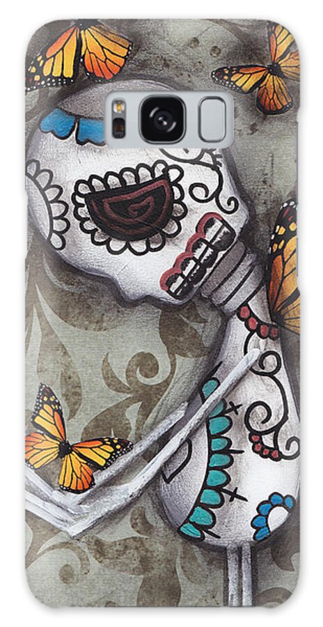 Hello Friend By Abril Andrade Griffith Galaxy Case featuring the painting Hello Friend by Abril Andrade