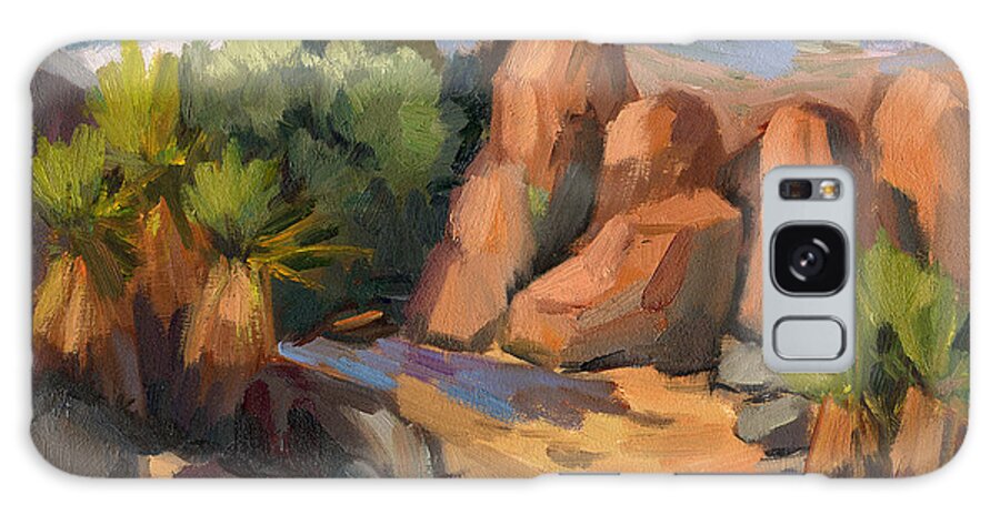 Hidden Valley Galaxy Case featuring the painting Hidden Valley at Joshua Tree by Diane McClary