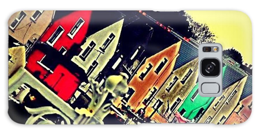Homes Galaxy Case featuring the photograph Hillside Row Homes by Corrie Pannell Fleming