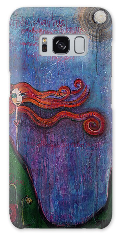 Muses Market Galaxy Case featuring the painting I Am Not I Am Just by Laurie Maves ART