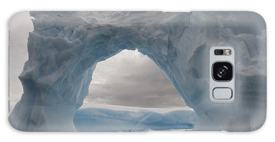 Mp Galaxy Case featuring the photograph Iceberg With A Natural Arch, Antarctic by Flip Nicklin